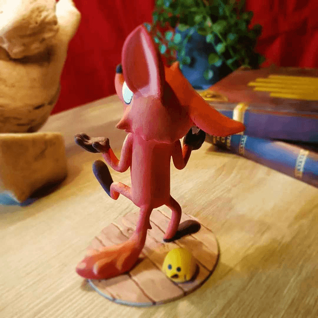 Grand méchant renard et son petit acolyte Michel - 15cm