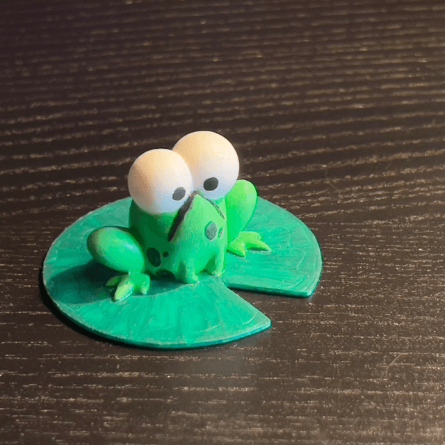 Grenouille verte boudeuse